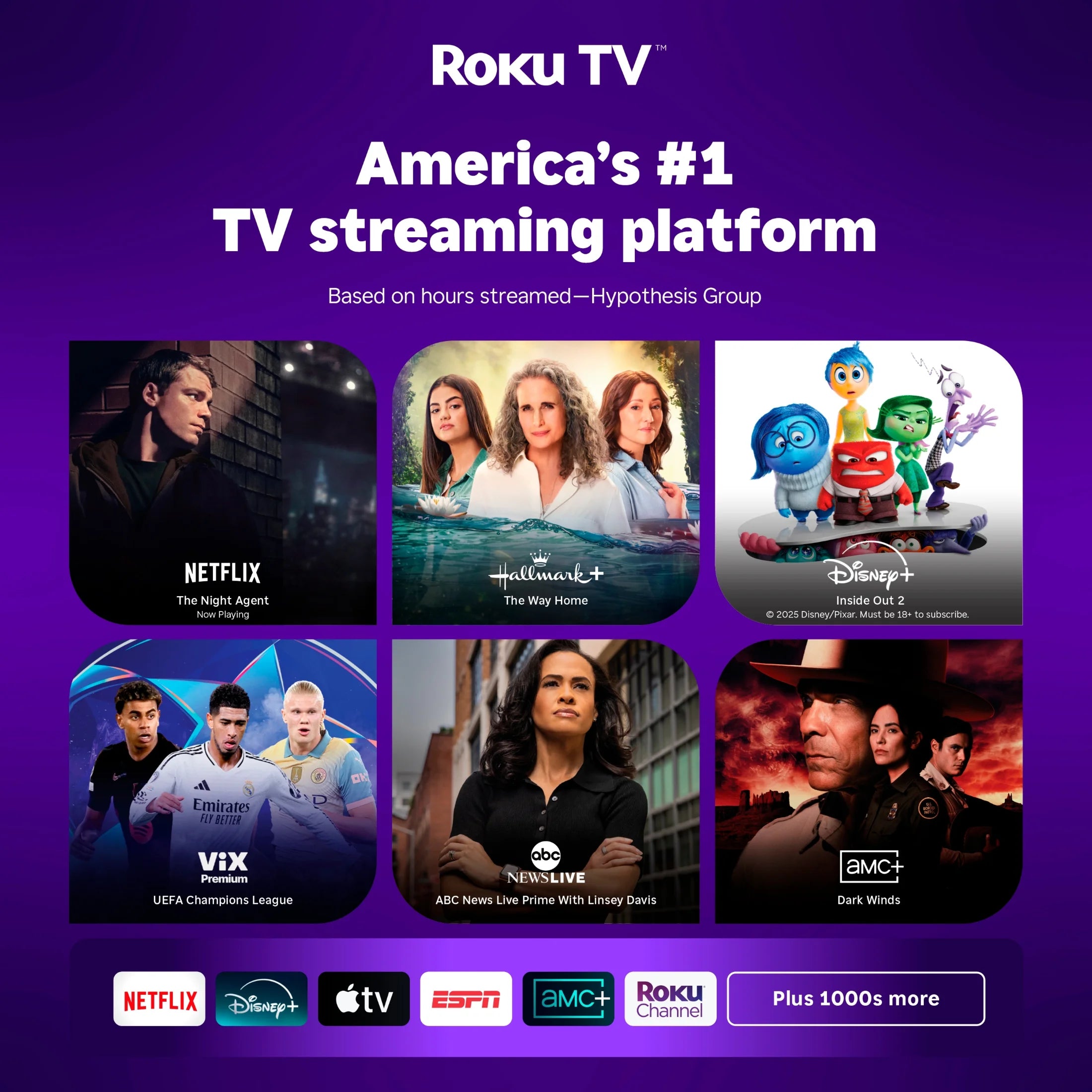 50" Class 4K UHD LED Roku Smart TV HDR 50R6E